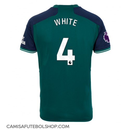 Camisa de time de futebol Arsenal Benjamin White #4 Replicas 3º Equipamento 2023-24 Manga Curta